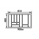 Besteckeinsatz 5 für 90 cm Schrank, 810 x 480 mm