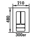 NABER Besteckeinsatz 5, 30 cm Schrankbreite, 210 x 480 mm