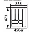 NABER Besteckeinsatz 4, 368 x 473 mm für Schrankbreite 450 mm