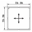 Naber Cuisio Flex. Trennwand,  2er Set graphit transluzent