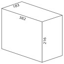 Cox Box 1000-4 Ersatzeimer, hellgrau 10 L