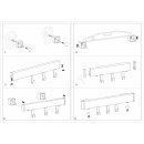 NABER Alto Set. Relingsystem, 1200 mm