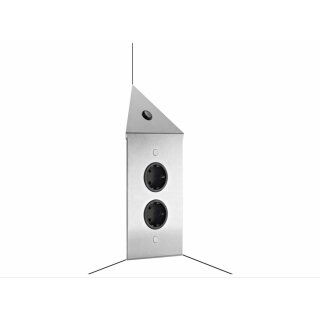 THEBO STS 3007/2-C Energie-Ecksaeule Edelstahl MIRA ES4