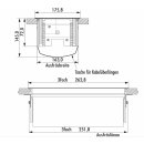 NABER PowerFit K, Aluminium Steckdosenelement. 3-fach.