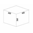 NABER Cox® Base 360 S/600-2, hellgrau, H 360 mm, Frontauszug