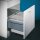 NABER Cox® Base 360 S/600-2, hellgrau, H 360 mm, Frontauszug
