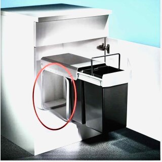 WESCO® Rahmengestell für Double 1, alu grau