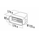 NABER MF-UR 125 Umlenkstück 90°, weiß