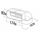 NABER MF-RBV 125 Rohrbogen vertikal 90°, weiß