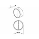 NABER Rückstauklappe rund, Ø 150 mm, L 62 mm