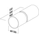 NABER Rohr 150 Rundrohr, lose, 350 mm lang