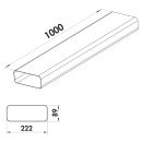 NABER COMPAIR® F-VRO 150 Flachkanalrohr 1000 mm