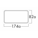 NABER Klima-E flow 125 Mauerkasten, Edelstahl/weiß, Flachkanaanschluß