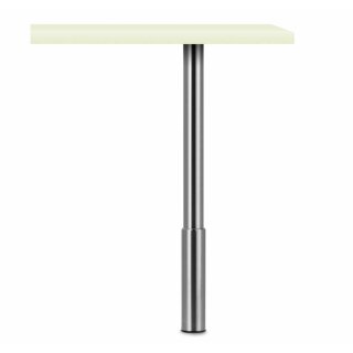 NABER Trampolo 1 rund, edelstahlfarbig, H 920–1100 mm