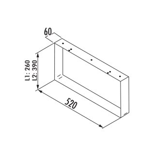 TABLON Kufe für Sideboard, Edelstahl