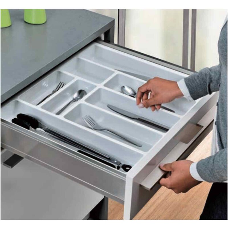 Besteckeinsatz Classic für 45cm Schublade Kunststoff weiß 350-399 mm , 29,90 €