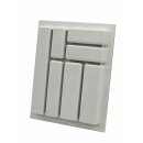 Besteckeinsatz Classic für 45cm Schublade Kunststoff weiß 350-399mm