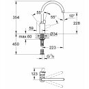 GROHE EUROSTYLE COSMOPOLITAN Einhand-Spültischbatterie III (Hochdruck)