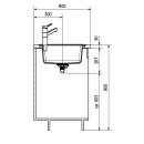 Franke BASIS Einbauspüle BFG 611-62 onyx