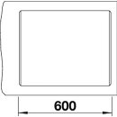 BLANCO DALAGO 6-F PuraDur II weiß Spüle f.flächenbündigen oder Unterbau Einbau