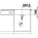 BLANCO DALAGO 6-F SILGRANIT PuraDur II felsgrau Spüle f.flächenbündigen EInbau.