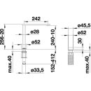 BLANCO ELOSCOPE-F II vor Fensterarmatur, chrom, Hochdruck