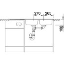 BLANCO LIVIT 8S CNS 3½" rev. BF o.Afb