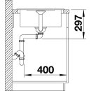 BLANCO METRA 45 S Compact anthrazit  SILGRANIT PuraDur II anthrazit