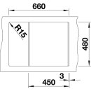 BLANCO METRA 45 S Compact anthrazit  SILGRANIT PuraDur II anthrazit