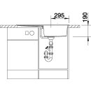 BLANCO METRA 5 S  SILGRANIT PuraDur II anthrazit Einbauspüle