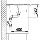 BLANCO METRA XL 6 S SILGRANIT PuraDur II tartufo Einbauspüle
