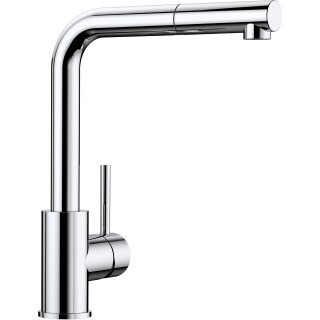 BLANCO MILA-S chrom Küchenarmatur Hochdruck mit Rohrauslauf