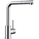 BLANCO MILA-S chrom Küchenarmatur Hochdruck mit Rohrauslauf