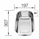 Blanco Resteschale Edelstahl CLASSIC 6S, CLASSIMA, JOTA,  CNS,