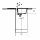 FRANKE BASIS BFG 611-78 Einbauspüle, Onyx