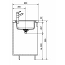 FRANKE BASIS BFG 611-78 Einbauspüle, Onyx