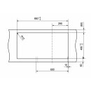 Franke BASIS Einbauspüle BFG 651 Steingrau, Excenterventil,