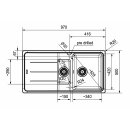 Franke BASIS Einbauspüle BFG 651 Steingrau,...