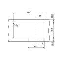 FRANKE STRATA, STG 614, 860x435mm, Siebkorb als Drehknopfventil Steingrau
