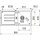 FRANKE STRATA, STG 614, 860x435mm, Siebkorb als Drehknopfventil Steingrau