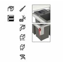 FRANKE SORTER GARBO 45-2 mit 30 L 1 x12 u. 1 x 18 L