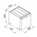 FRANKE SORTER CUBE 40 AUTOMATIK  1 x 14 L + 2  x7 L