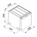FRANKE SORTER CUBE Automatikauszug Abfalltrennung 2-fach