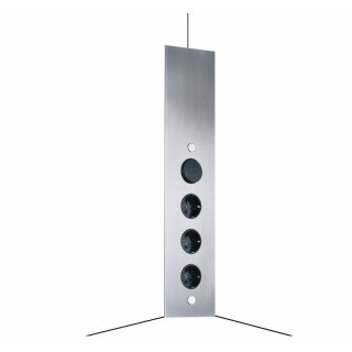 Thebo STS 3007 Energie-Ecksäule, 3 Steckdosen, 1 Schalter