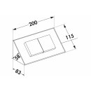 THEBO ST 3900 ST/2  WAP Steckdosenelement Edelstahl mit...