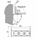 EVOLINE Unterbau-Steckdosenelement 3fach Edelsthal