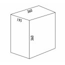 WESCO® Ersatzbehälter, alu grau, 19 Liter -...