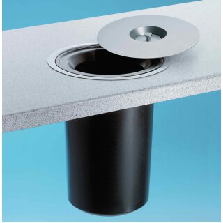 WESCO® Dassa 2, Edelstahl mit Kunststoffeinsatz, Abfallvolumen 13 L