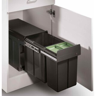 WESCO® Profiline Double-Boy 345 S/300-2, mit Biodeckel, anthrazit