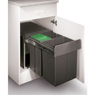 WESCO PROFILINE BIO-TRIO-MAXI 40 DT Abfallsammler 2 x 20 Liter